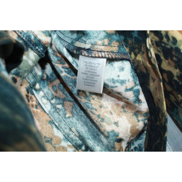 Christopher & Banks Multicolor Animal Print Button Front Jacket M Pet - Picture 6 of 11